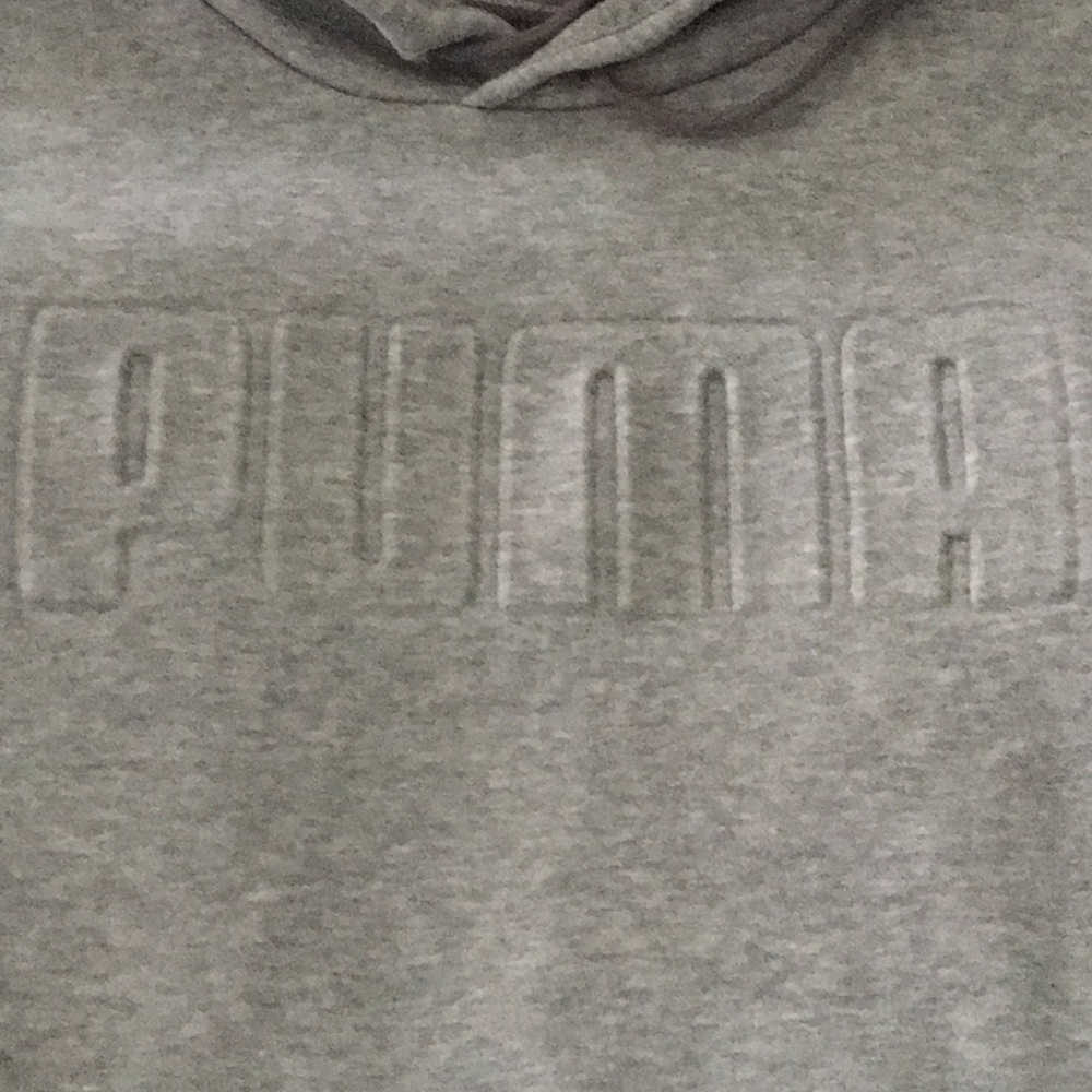 Puma Hoodie Sweatshirt in Marled Gray - Picture 2 of 6